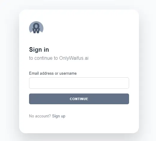 OnlyWaifus Sign Up