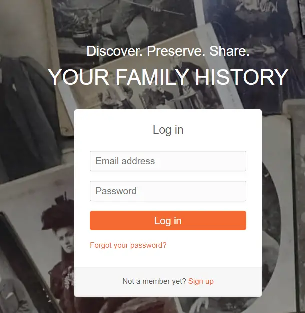 MyHeritage Account Login Steps