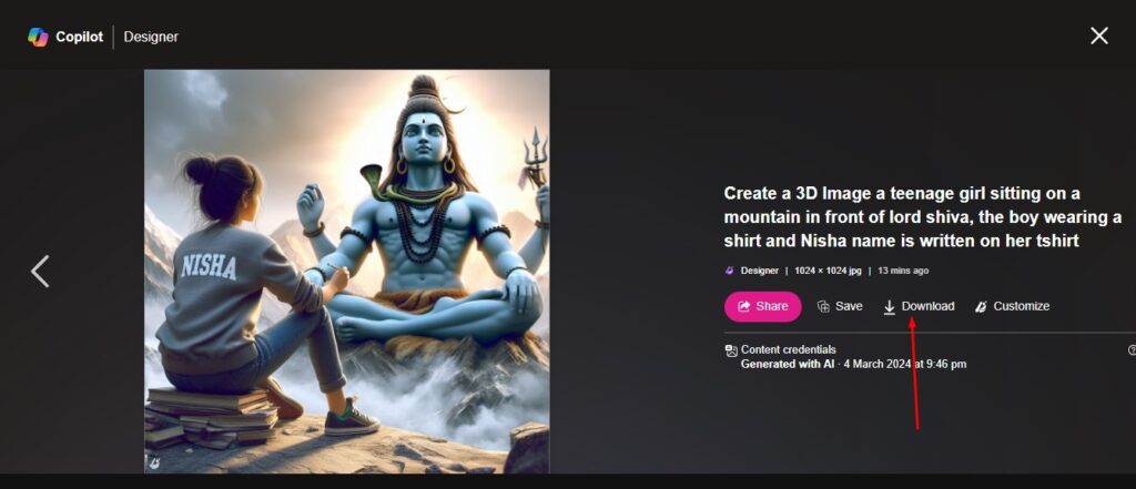 mahadev AI image download 3D